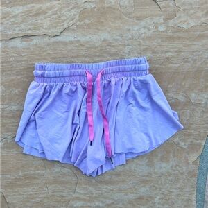 Liberty Pro Kids Purple Shorts with Pink Drawstring